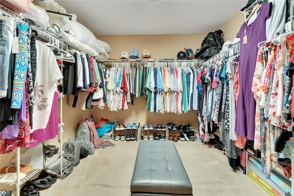 Master bedroom closet!