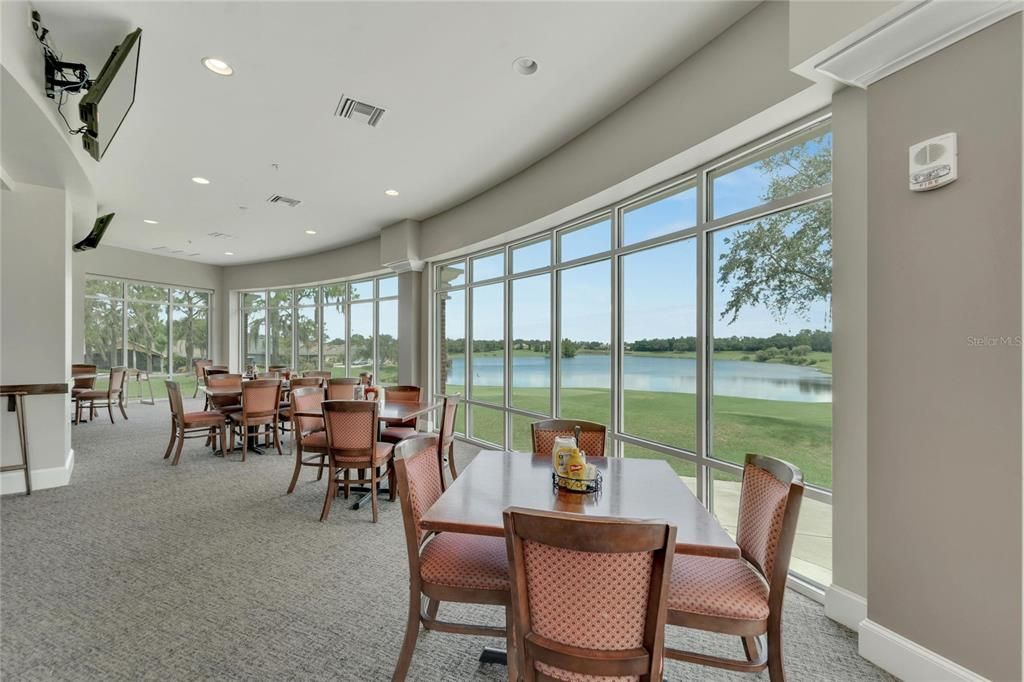 The Grill Resturant with views of the golf course!