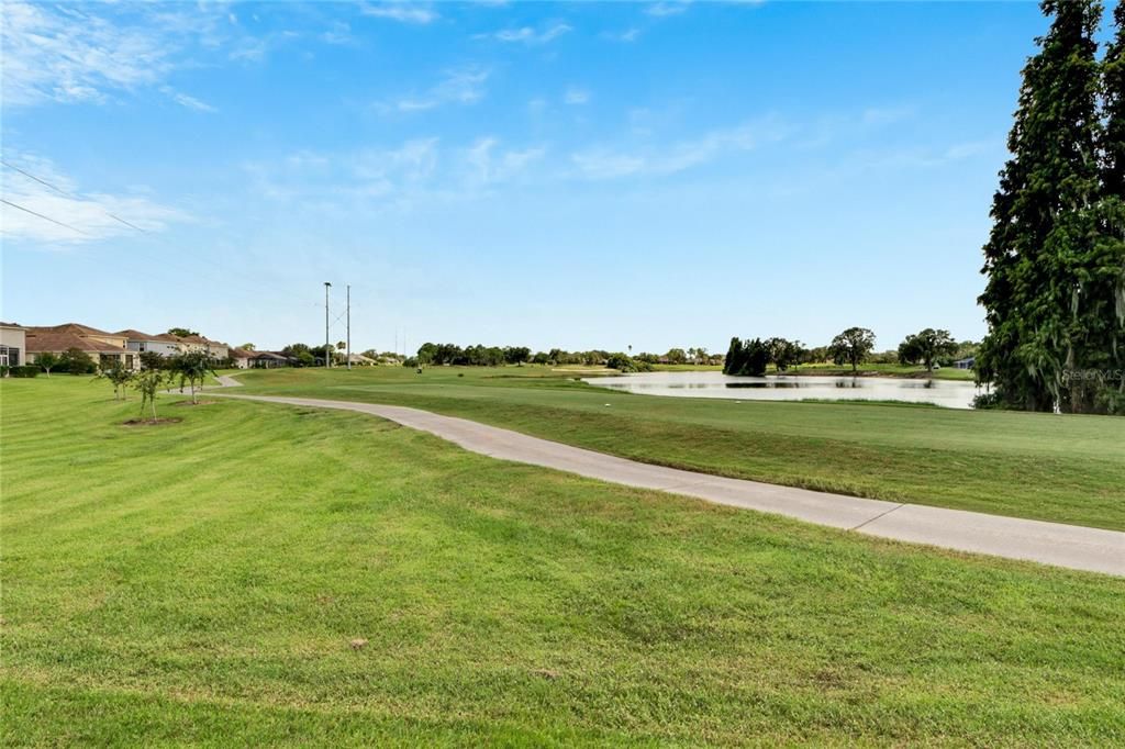 View from the house of hole #15 on the golf course