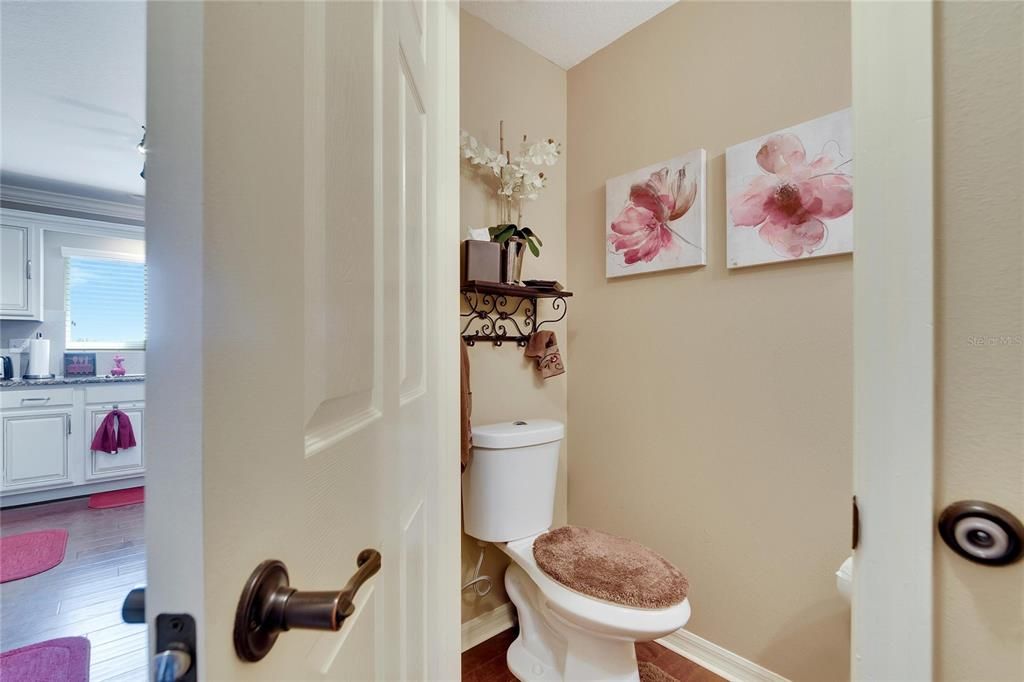 Guest bathroom on first floor!