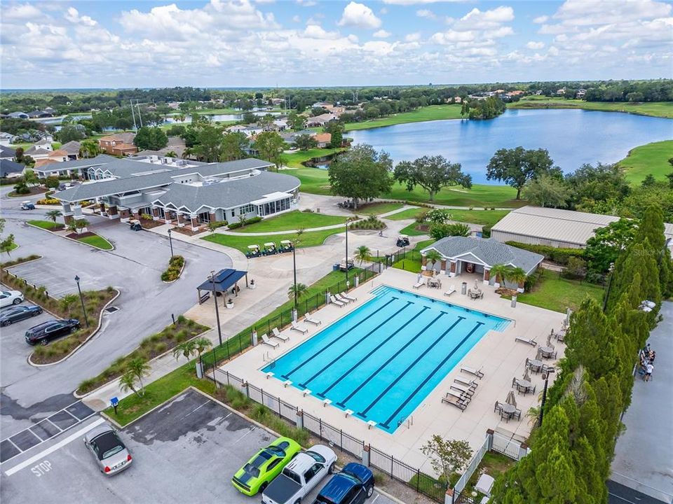 Aerial view of the pool!