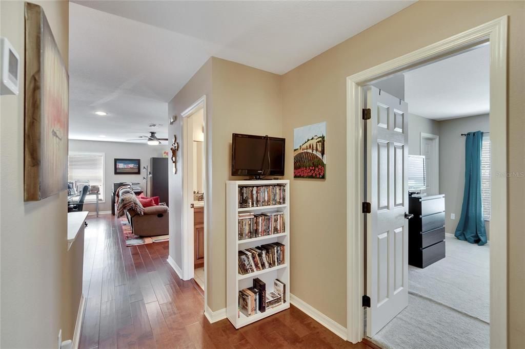 View of the hallway from the 3rd bedroom!