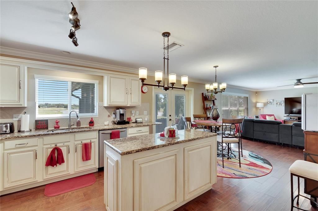 Kitchen and living room!