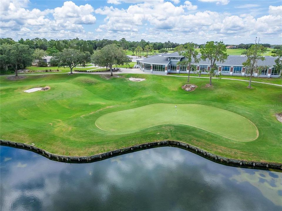 Hole #18 and the club house!