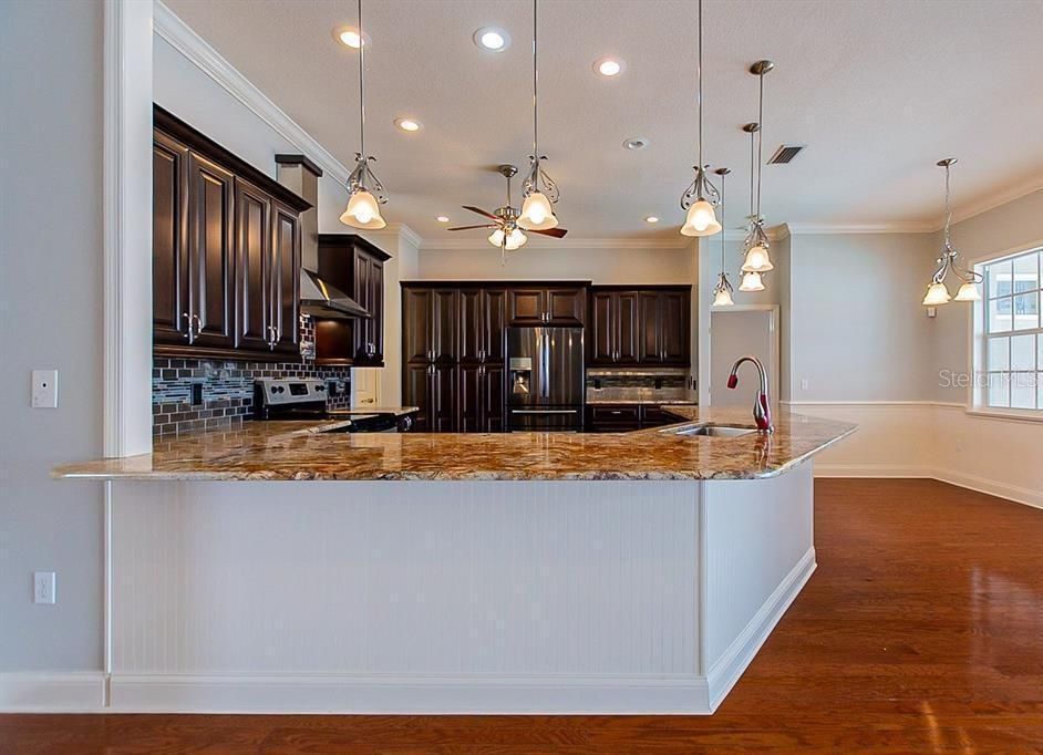 ANOTHER VIEW SHOWING THIS AMAZING KITCHEN WITH BREAKFAST AREA