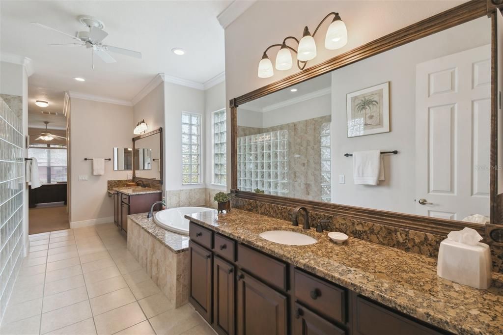 Dual Vanities w/ Granite Sinks