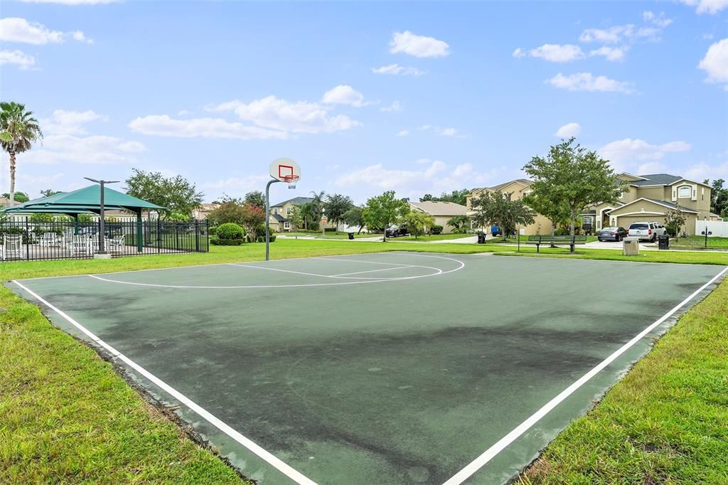 Community basketball court