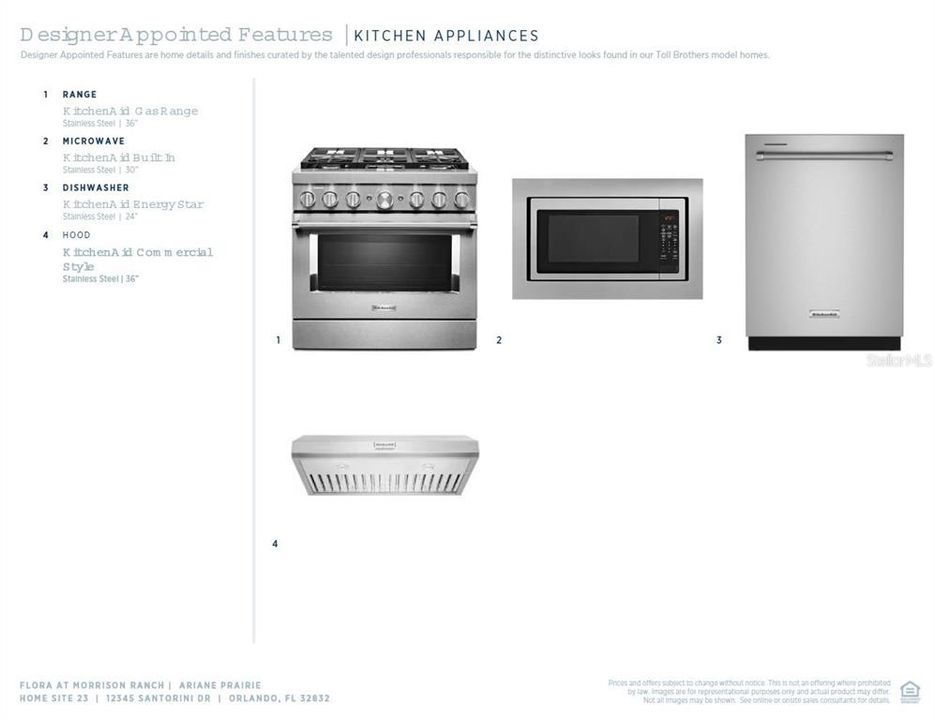 KitchenAid appliances