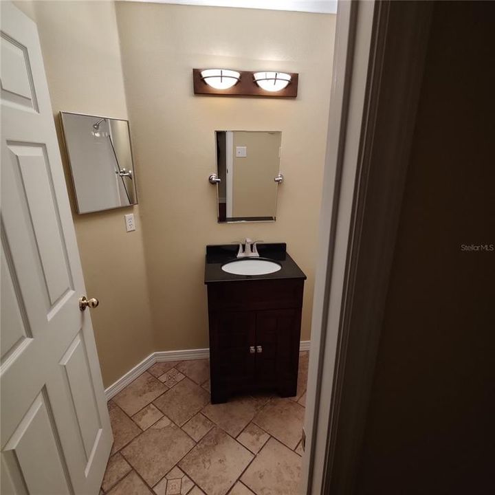 Hall bathroom vanity