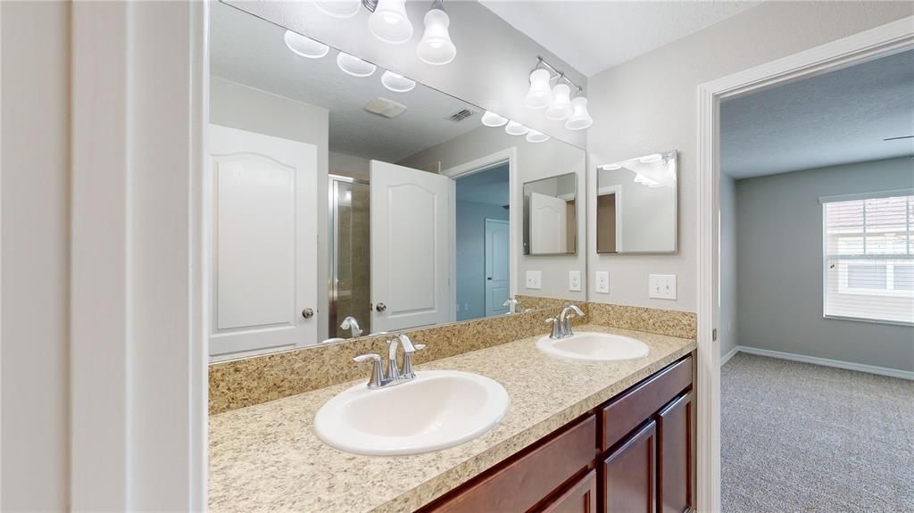 Bathroom inside primary bedroom