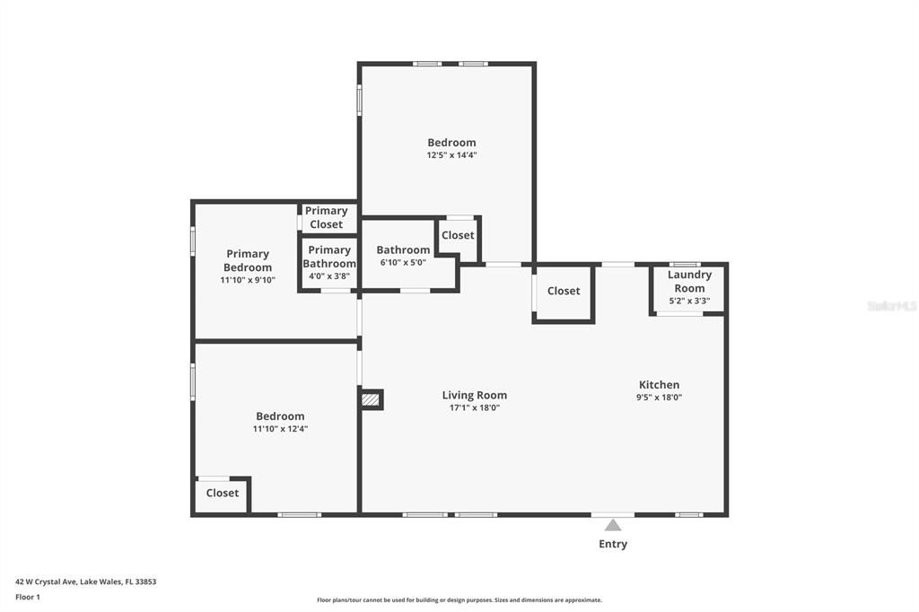 На продажу: $189,000 (3 спален, 1 ванн, 900 Квадратных фут)