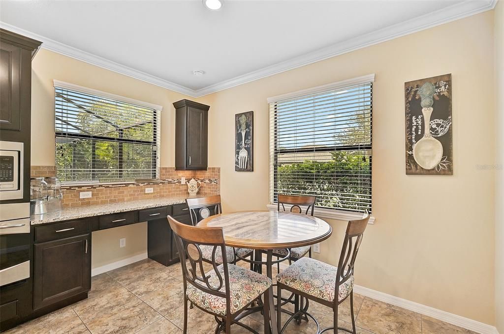 Eating area in kitchen