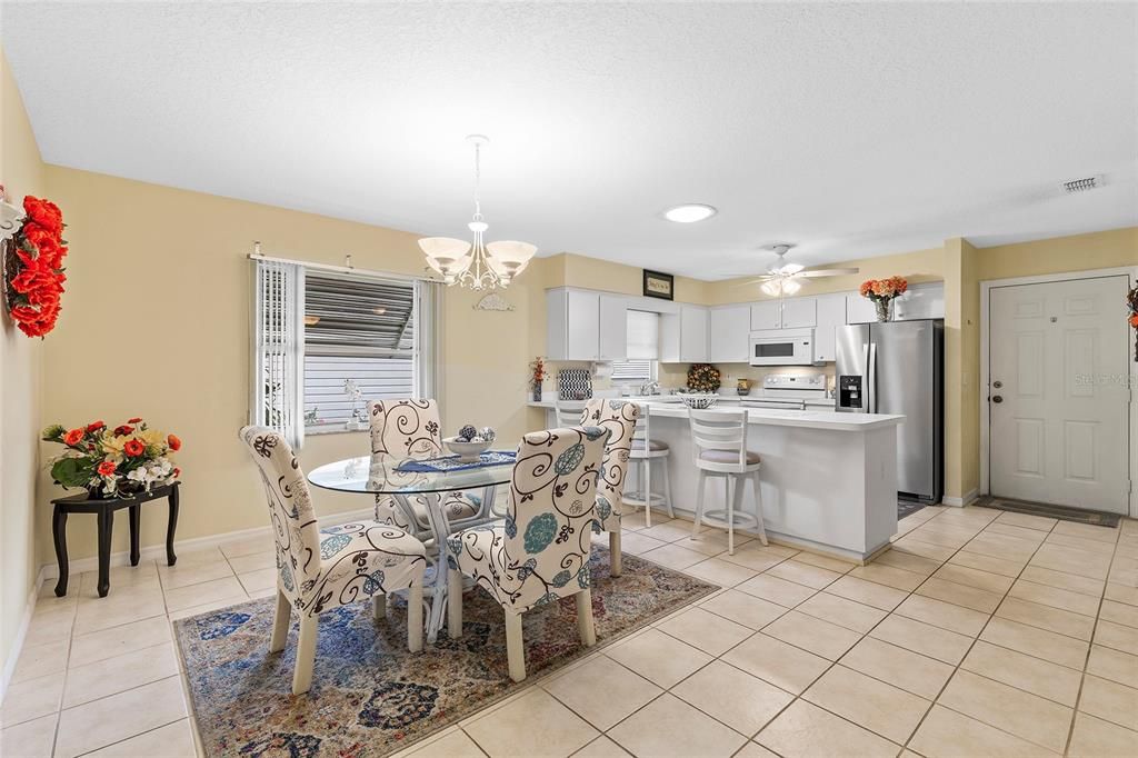 DINING ROOM & OPEN KITCHEN VIEW