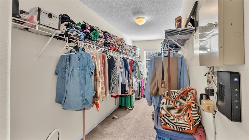 primary bedroom walk-in closet