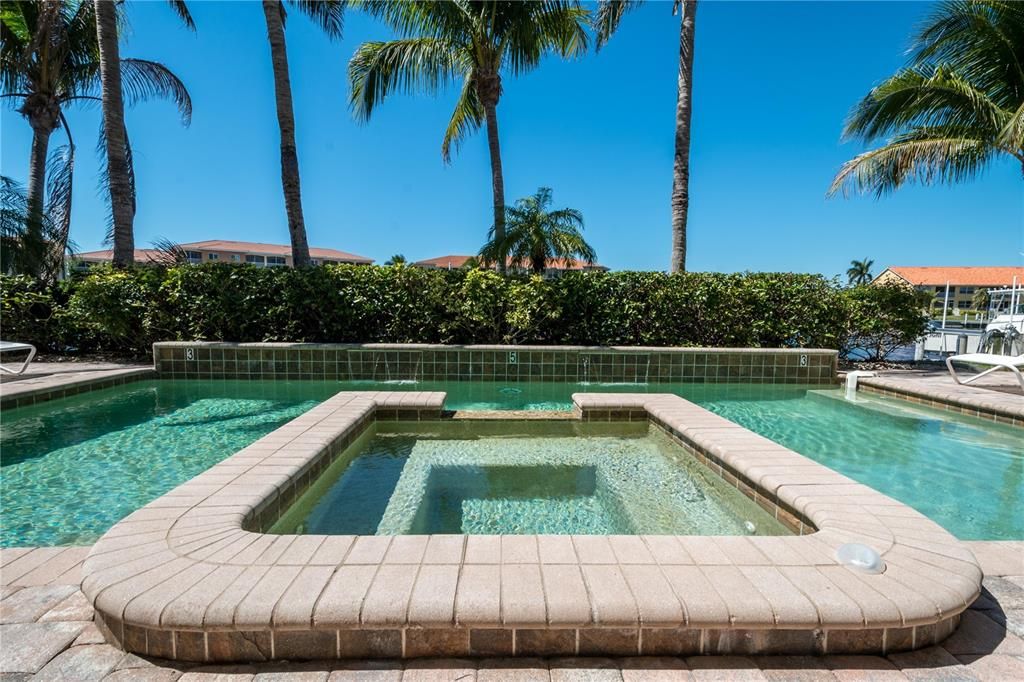 Hot Tub , The privacy hedge shown has been removed