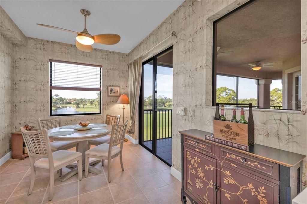 Dinette near Kitchen with it's own entry to the lanai