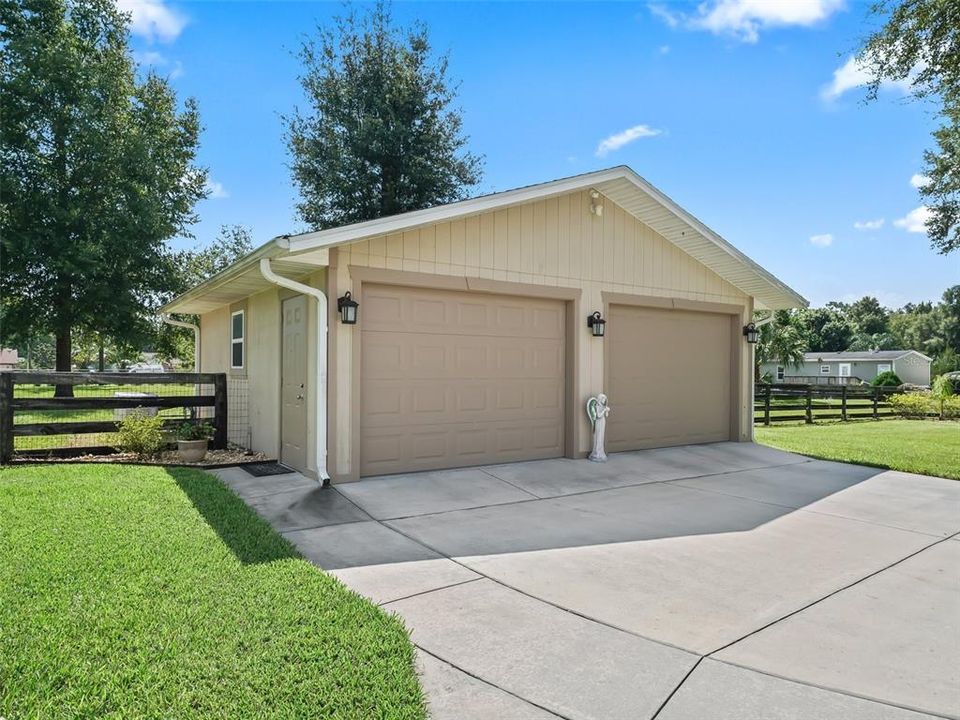 2 car garage 24x2410x7ft doors