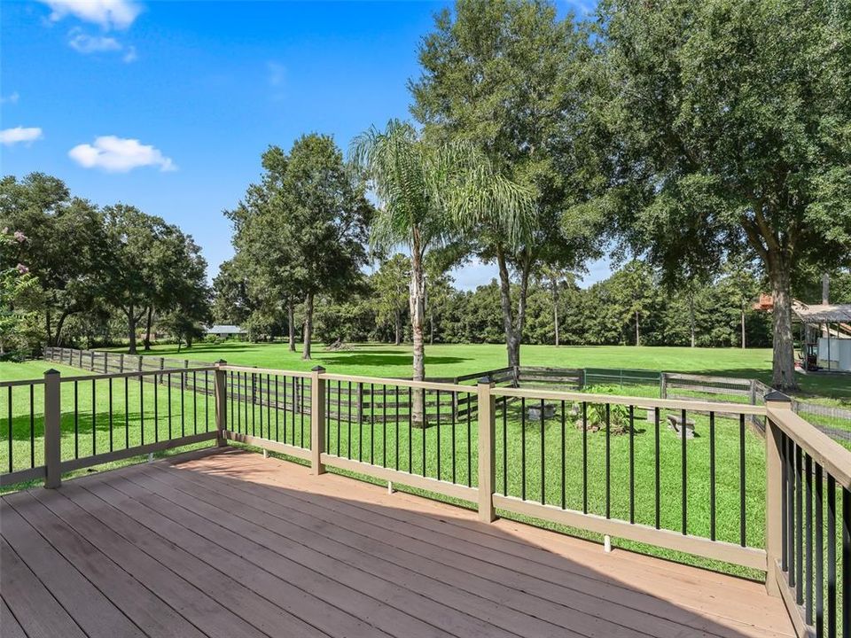 Pool house deck