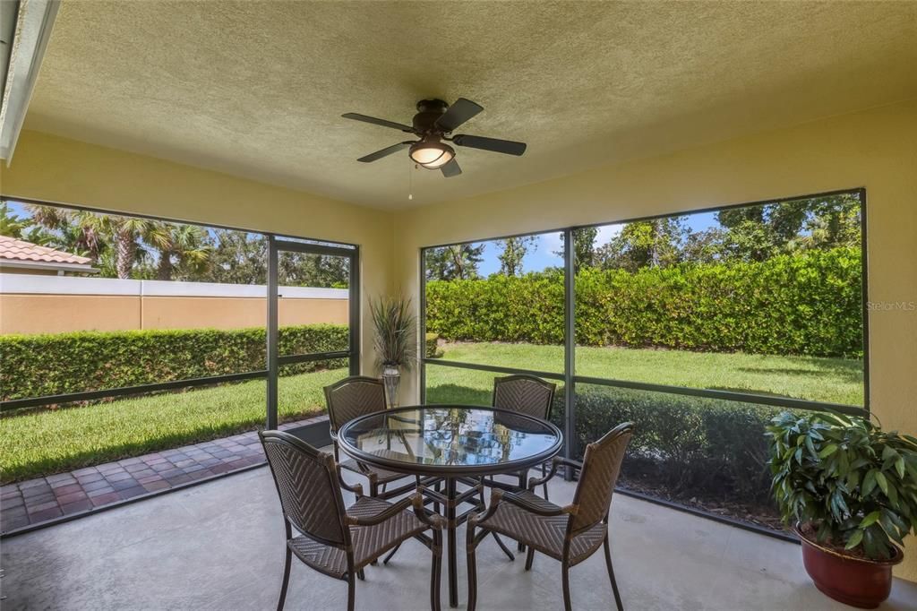 Screened in patio