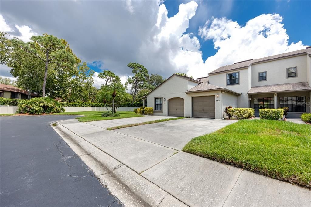 Garage and Oversized Driveway