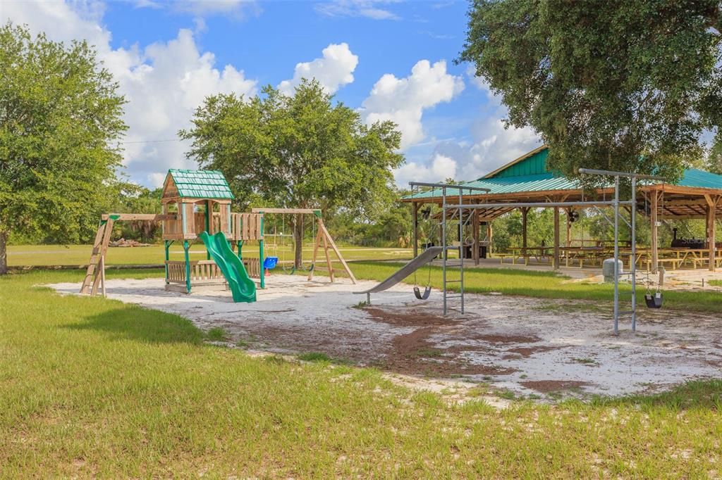 Playground and pavillion at the Sundance Marina