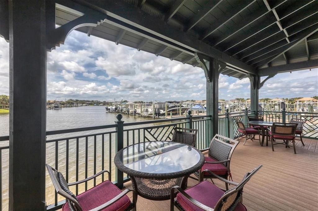 PORCH OVERLOOKING LAGOON FROM MARINA