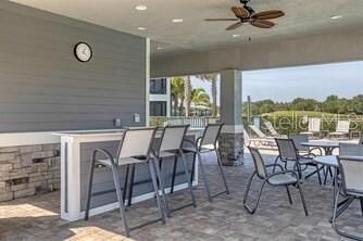 SATELLITE POOL BAR WITH LARGE TV