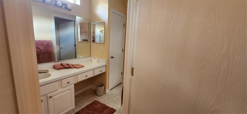 master bath view from walk in closet