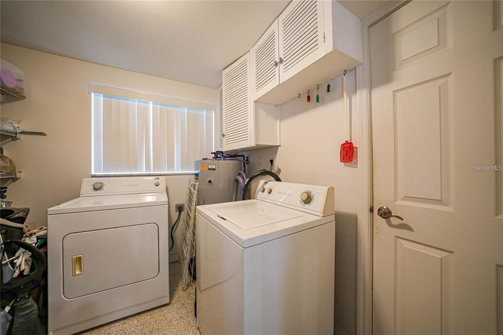 Indoor laundry room.