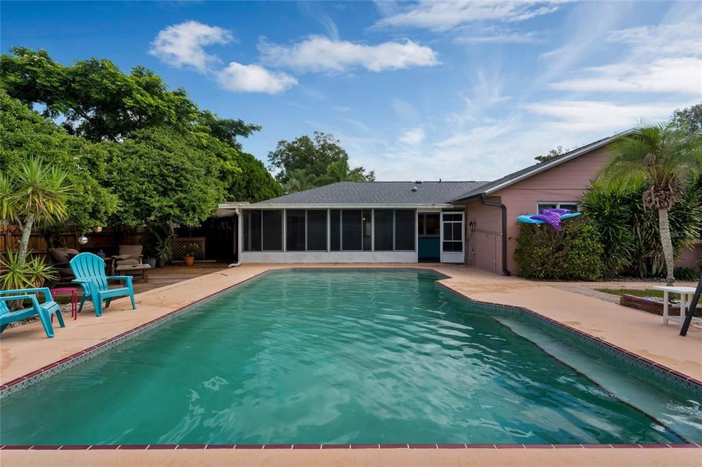 oversized pool