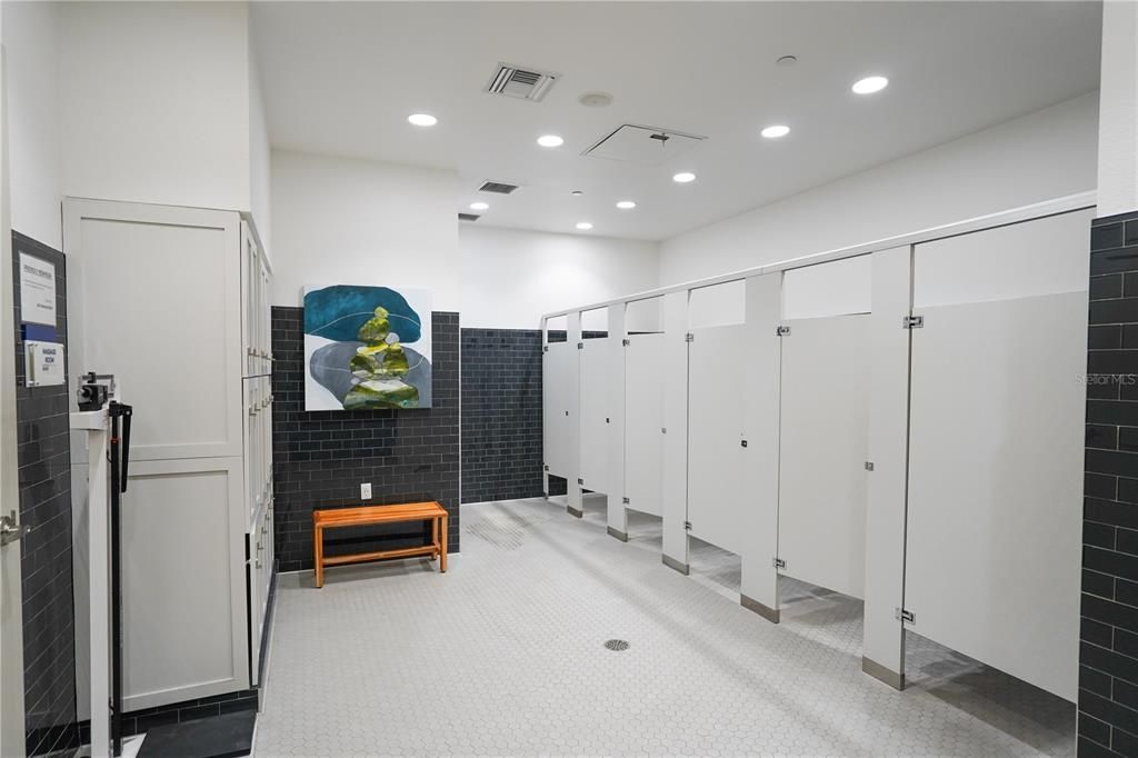 Clubhouse locker room