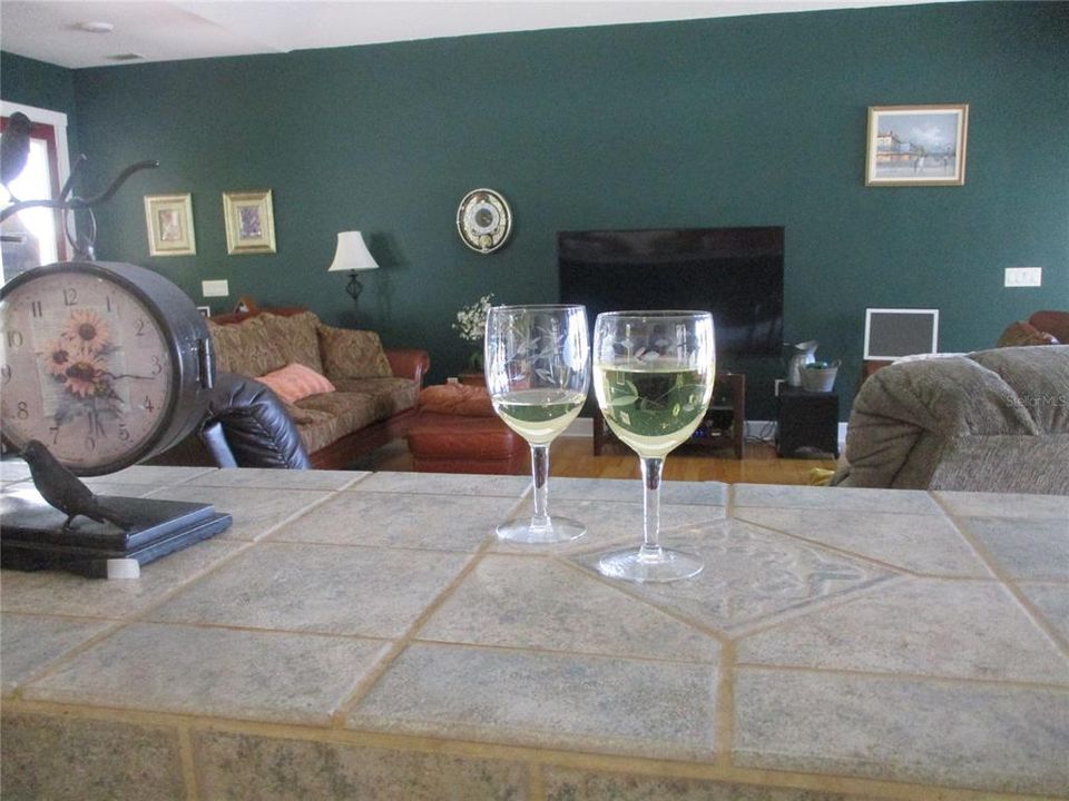 KITCHEN OPEN TO LIVING ROOM