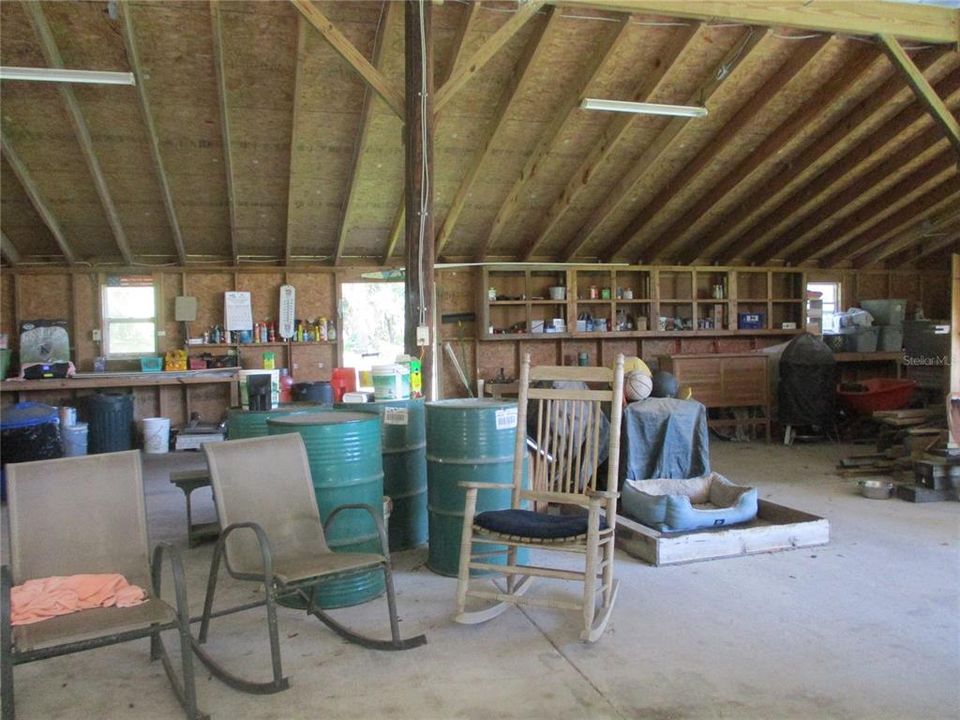 INSIDE OF BARN