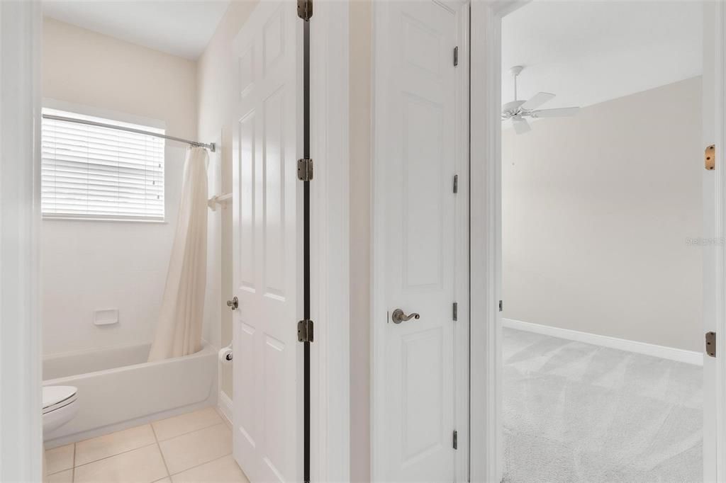 Hallway leading to Guest Bathroom and Bedroom Two