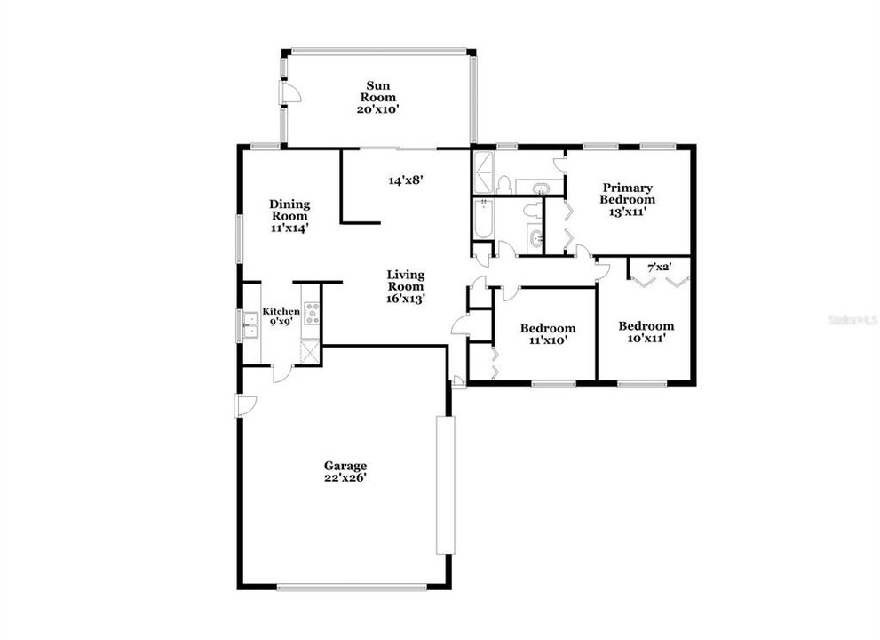 For Rent: $1,805 (3 beds, 2 baths, 1333 Square Feet)