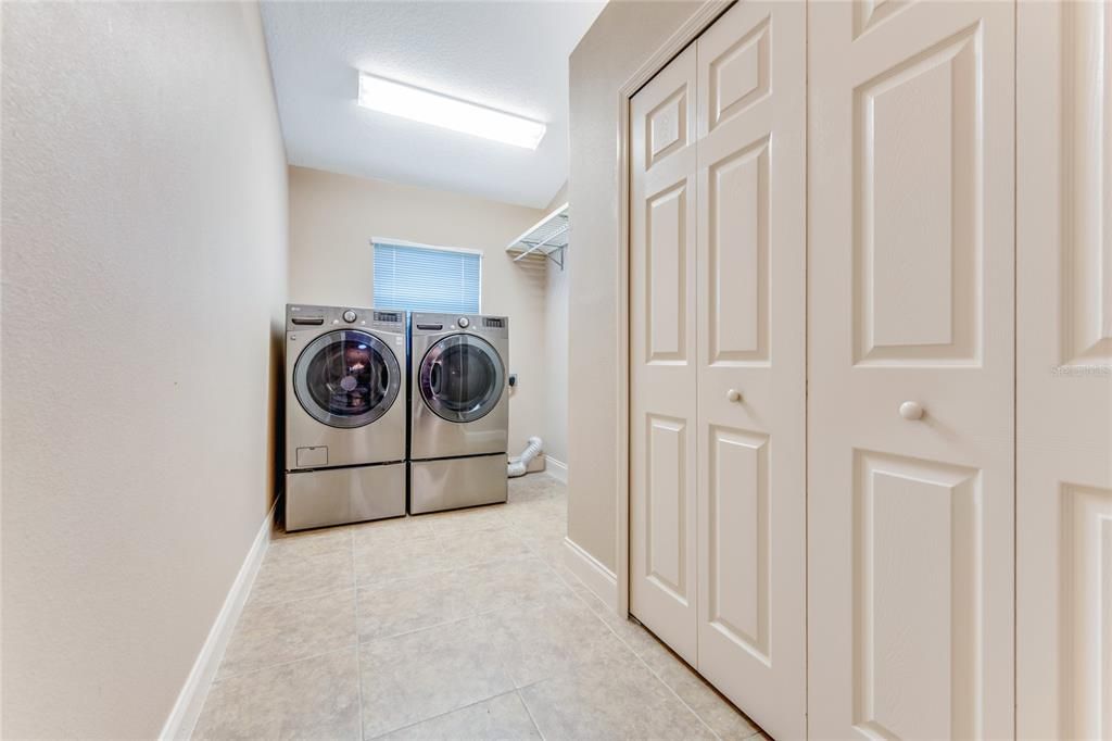 Large Laundry Room with large closet