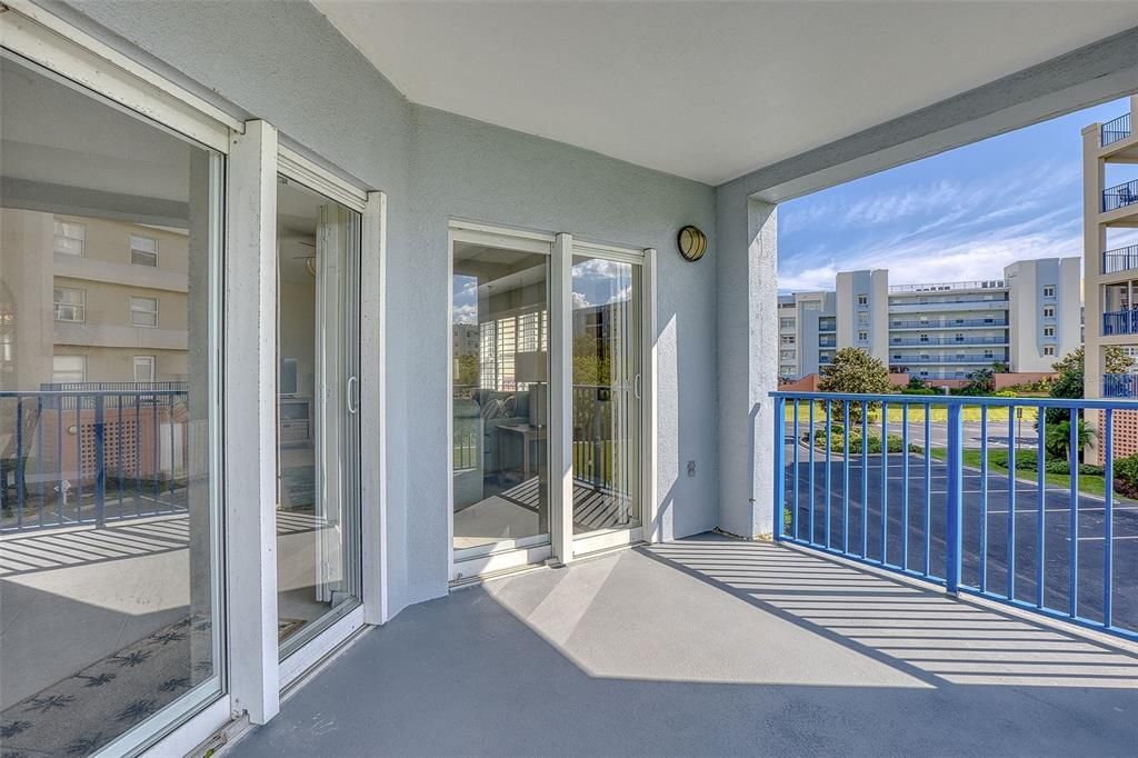 Balcony off Living Room and Kitchen