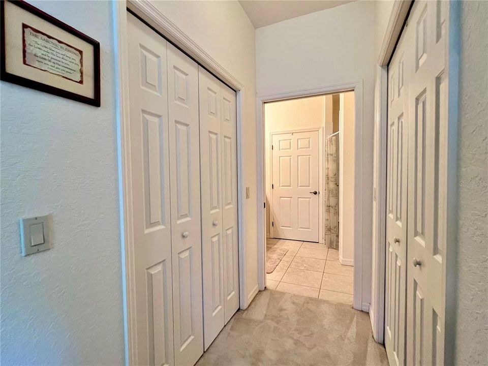 master suite has 2 walk-in closets