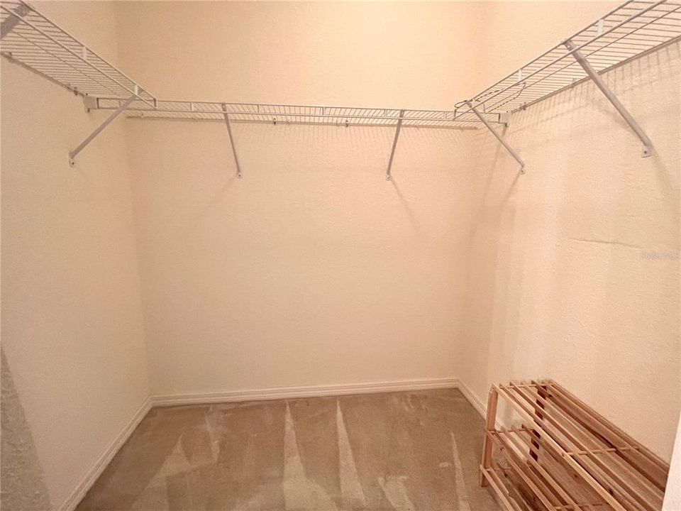 one of the walk-in closets in master BR