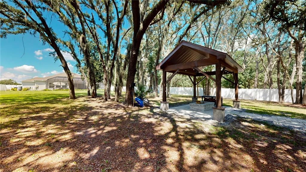 Private Gazebo with Firepit