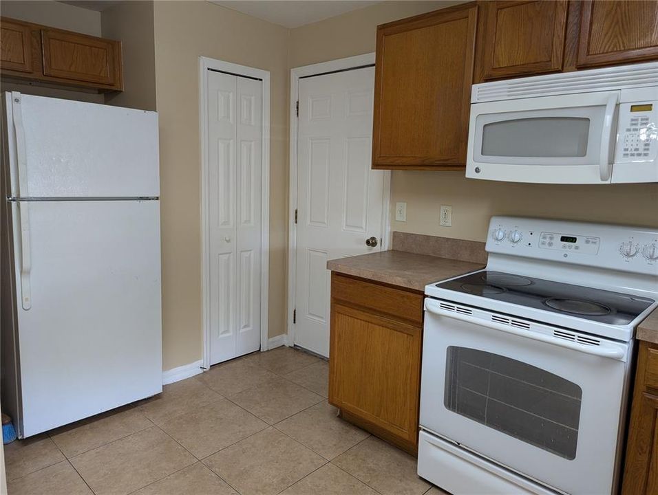 Kitchen towards Garage