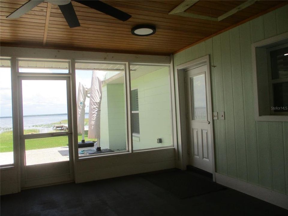 BREEZEWAY WITH TONGUE INGROOVED CEILING AND ATTIC ACCESS