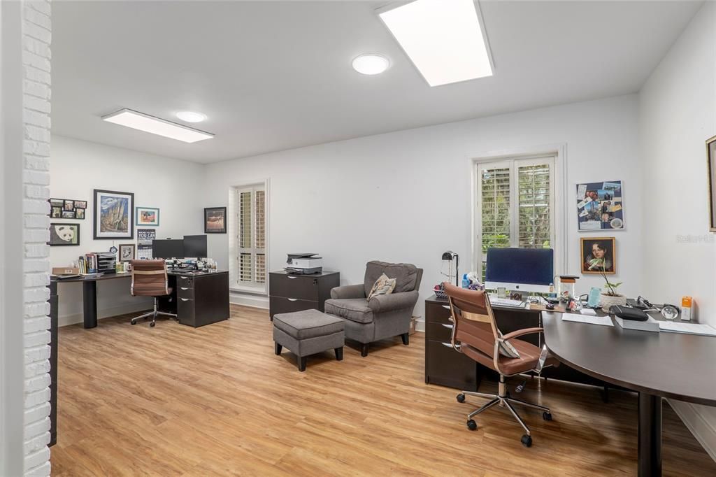 Large bonus room is currently used as an office and located adjacent to the primary suite.