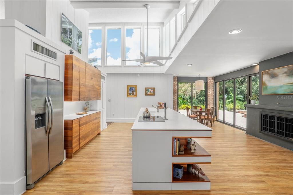 Completely renovated kitchen.