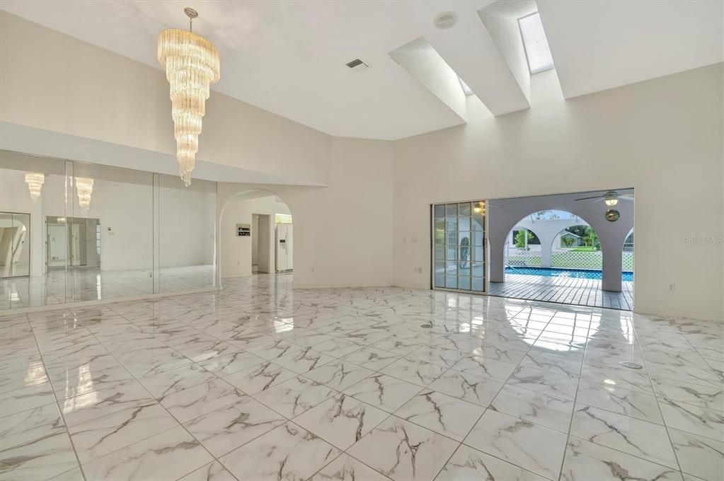 Enter into the Living Room Formal Dining Area