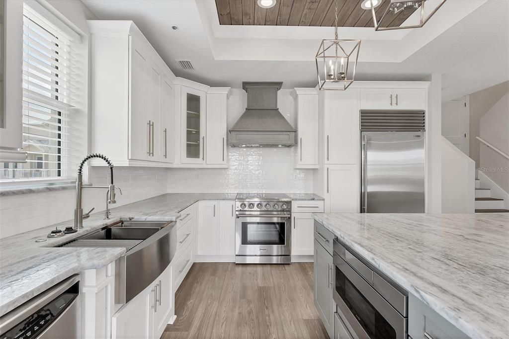 Luxury Kitchen with all stainless-steel