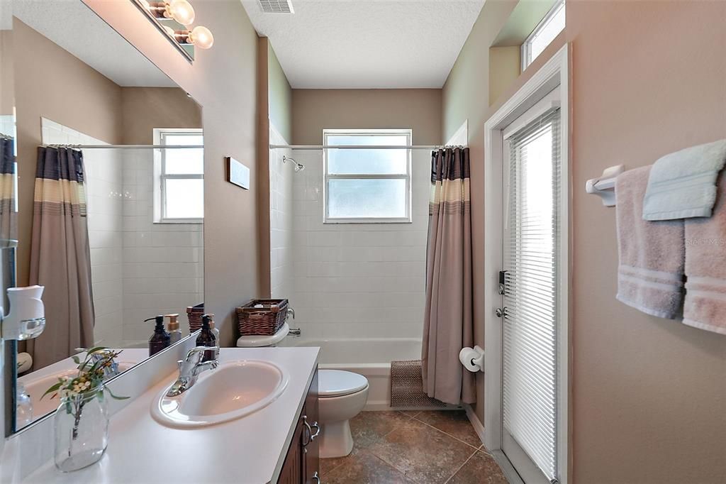 Guest Bathroom with Tub and Shower Combo