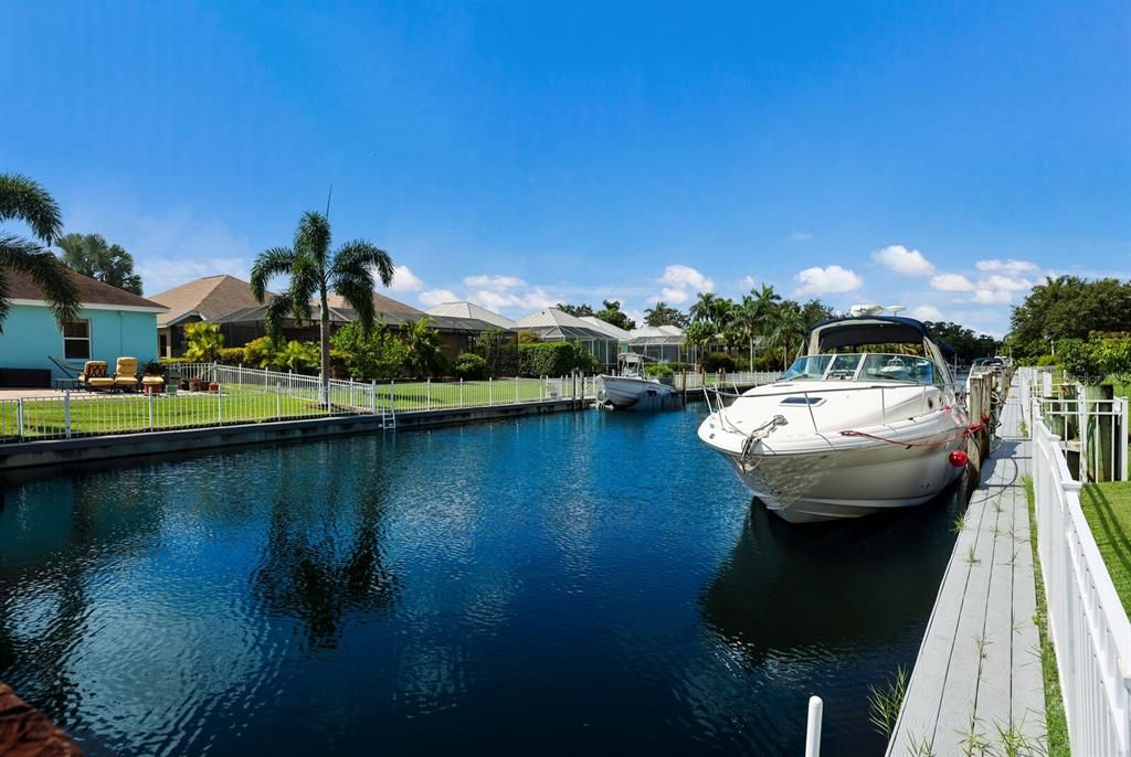 Dock in backyard