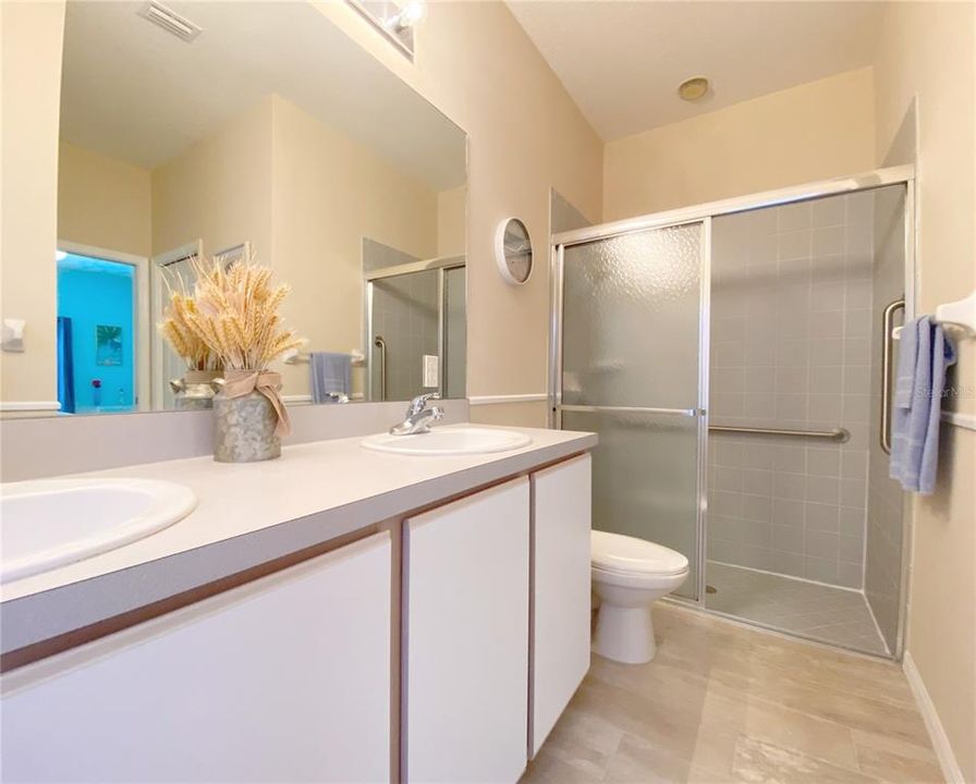 Master Bathroom with Glass Door Enclosure