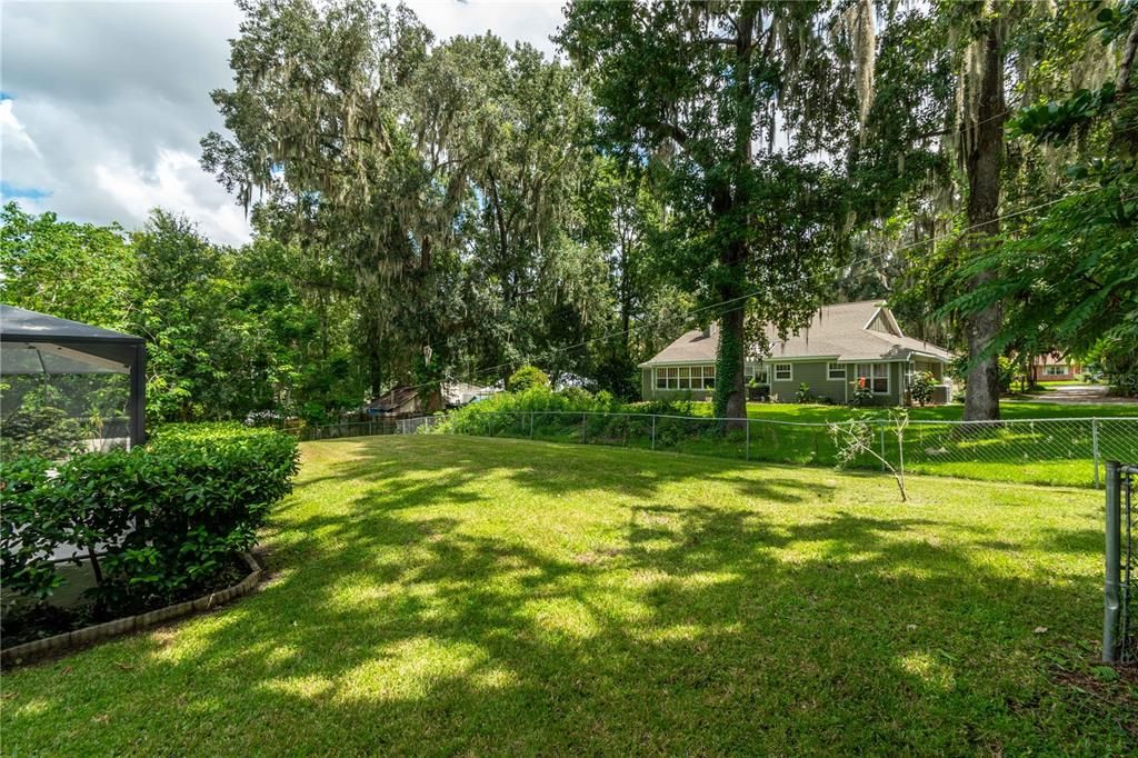 Expansive backyard